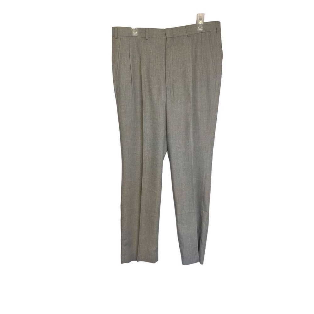 New Bert Pulitzer Vintage 90's Mens Gray Dress Slacks Size 36 Waist 32 Length